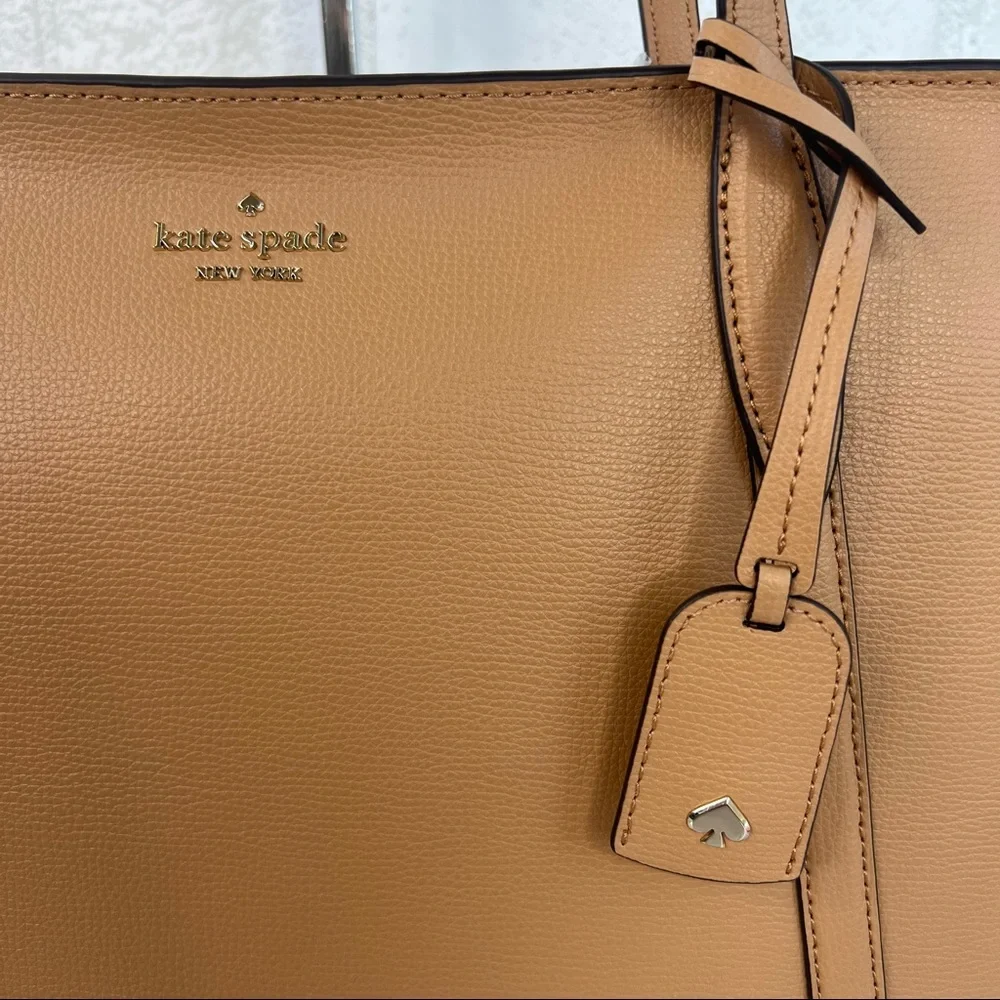 Kate Spade Large Classic Saddle Brown Cara Tote - Picture 3 of 10